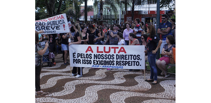 Professores Da Rede Estadual Entram Em Greve Ap S Manifesta O Em Arapongas