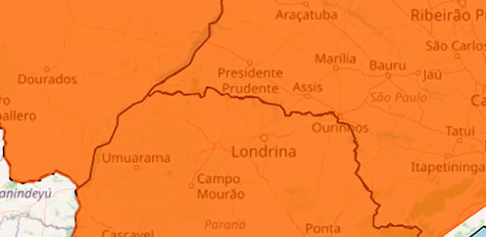 Inmet emite alerta laranja para onda de calor em Arapongas e região; veja